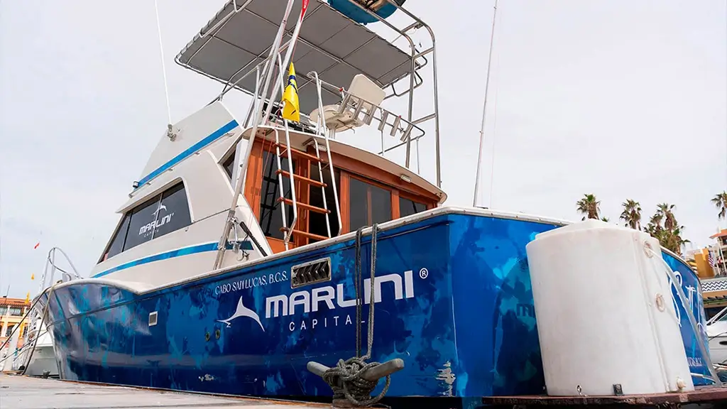 Embarcacion Mr. Scott Linn de Cabo Marlini en el muelle